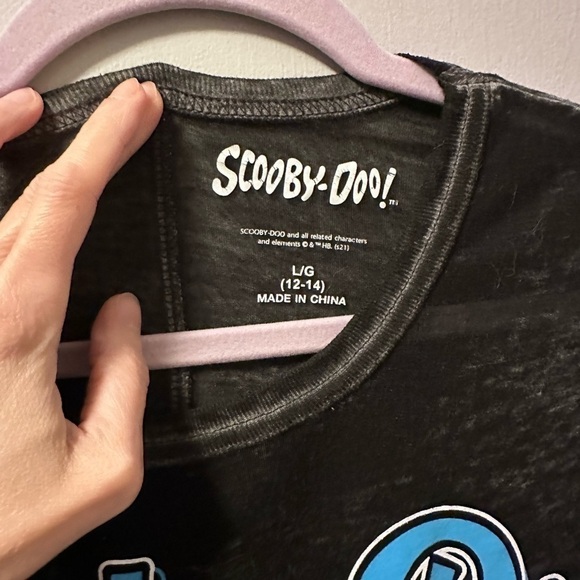 Scooby Doo Buffet Crystal Cove sleep tee semi sheer girls large - Picture 3 of 6